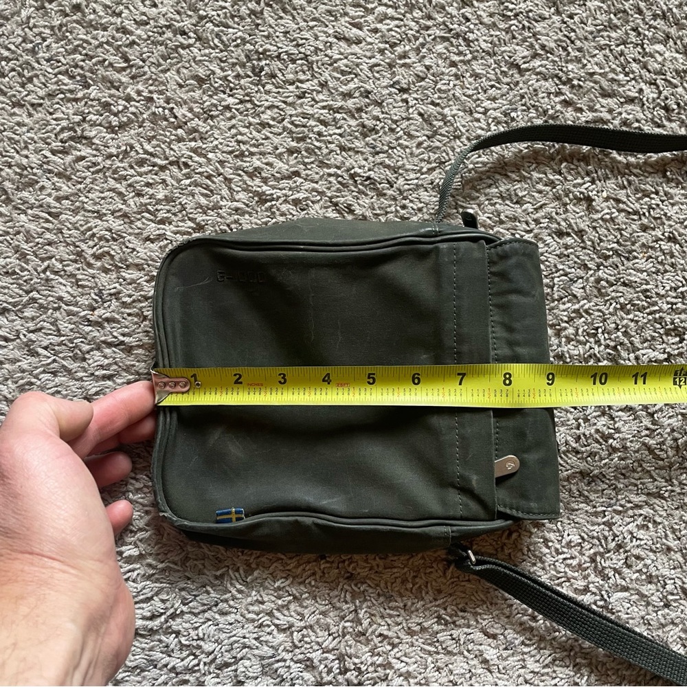 Fjallraven Pocket Bag G-1000 Crossbody Zip Green Travel Hiking Snap Close - Picture 14 of 16